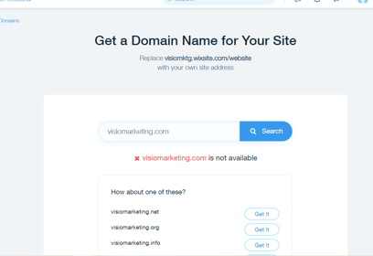 Get a new Domain