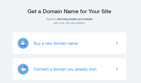 Wix domain