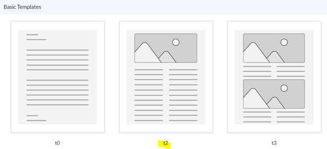 basic templates