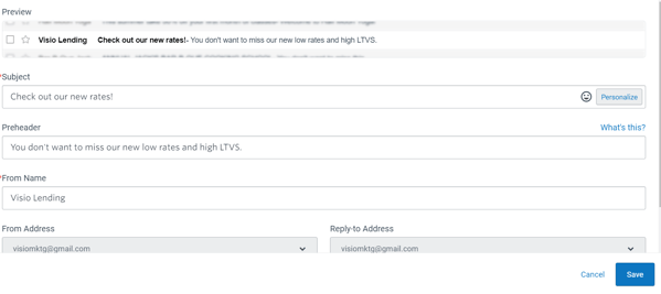 new Rates subject line