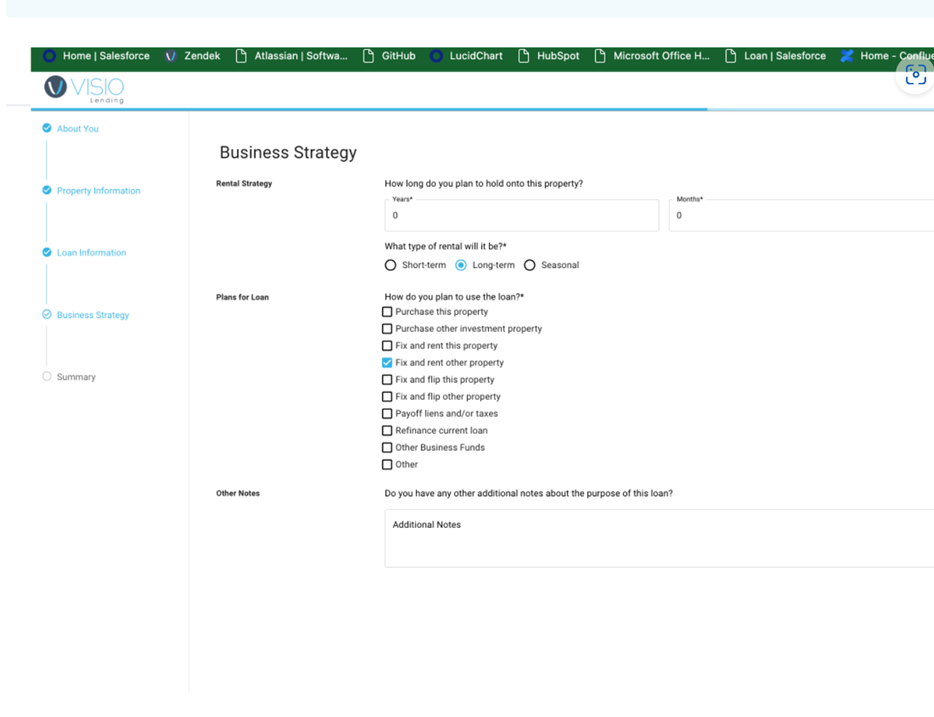 Business Strategy Screen