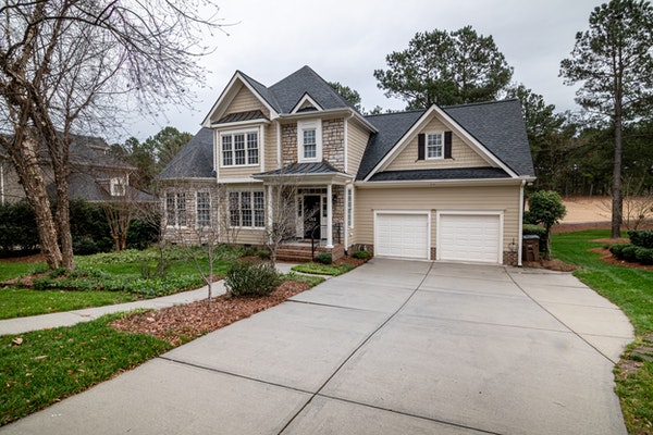 tan single family home