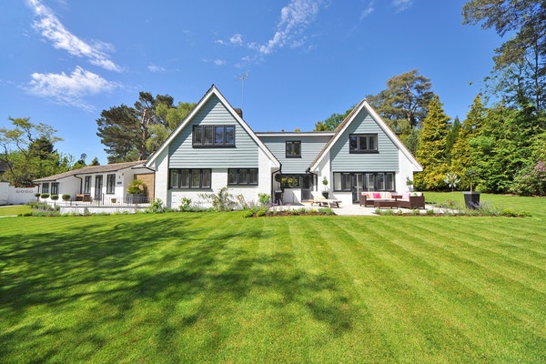 beautiful home with nice lawn